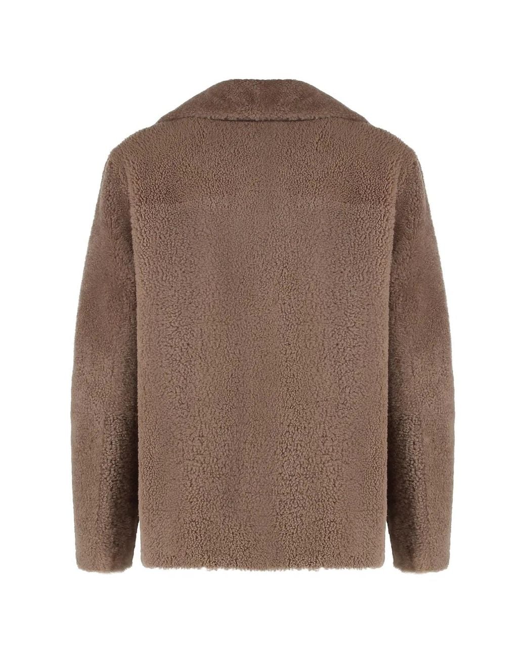 Max Mara Brown S Max Mara Futura Double-Breasted Peacoat
