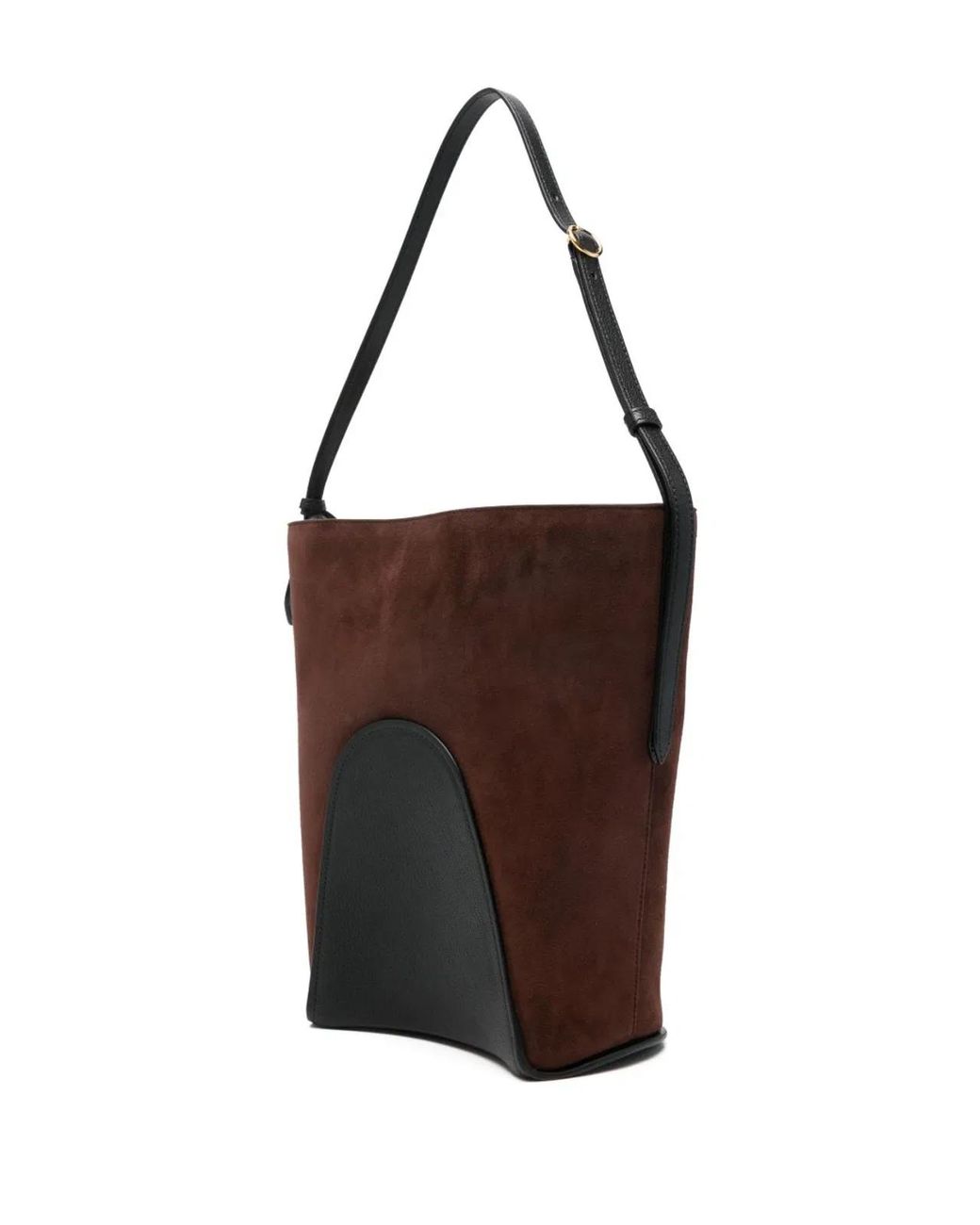 Alaïa Brown Basket Bag S Suede Leather