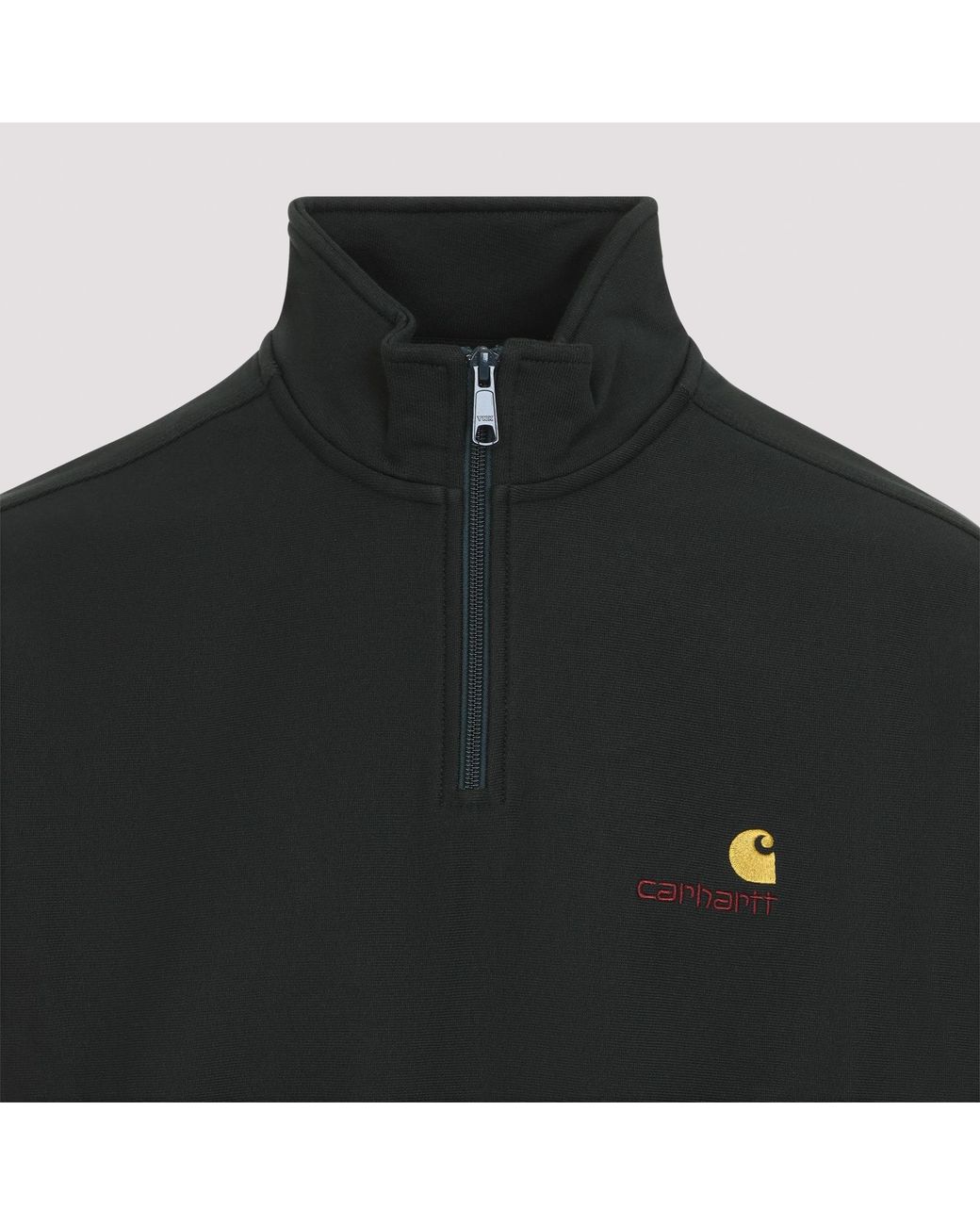 Carhartt Black Raven Half Zip American Script Sweatshirt for men
