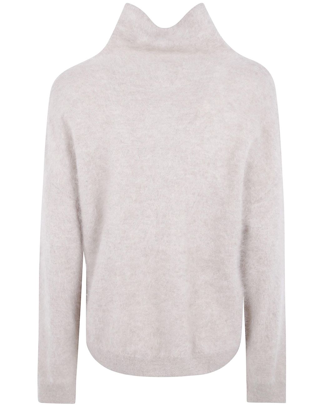 ABSOLUT CASHMERE White "Solange" Turtle Neck Sweater