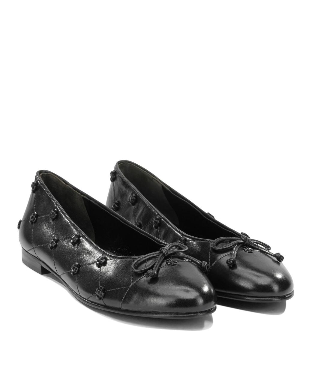 Tory Burch Black Ballerinas
