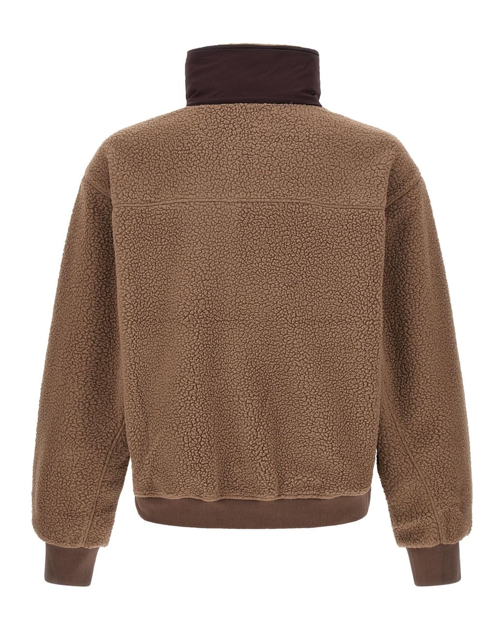 Entire studios Brown 'System Half Zip Fleece Fleece Sweatshirt for men