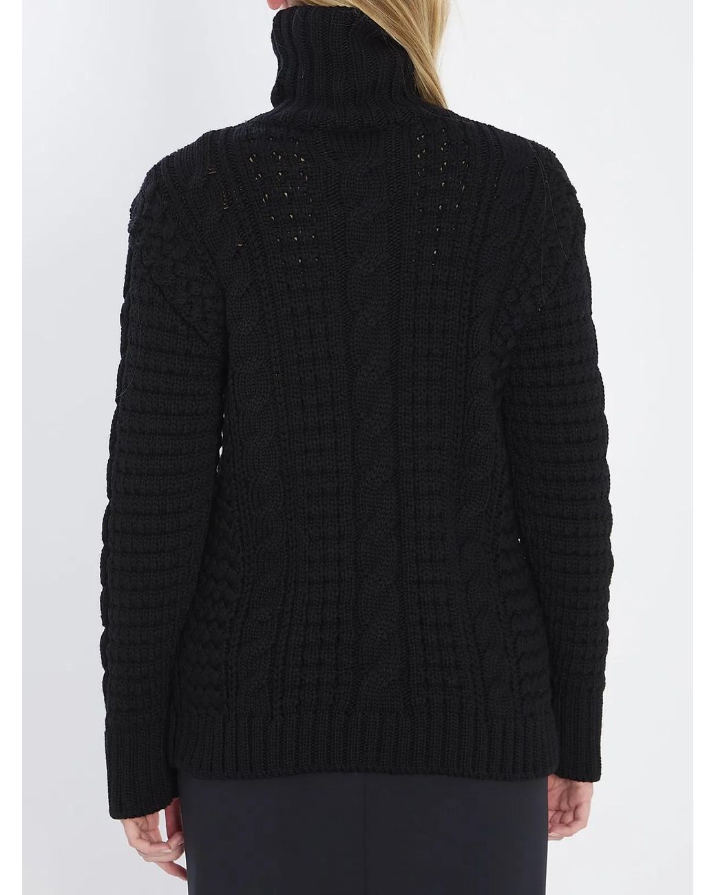Moncler Genius Black X Edward Enninful Wool Turtleneck Sweater