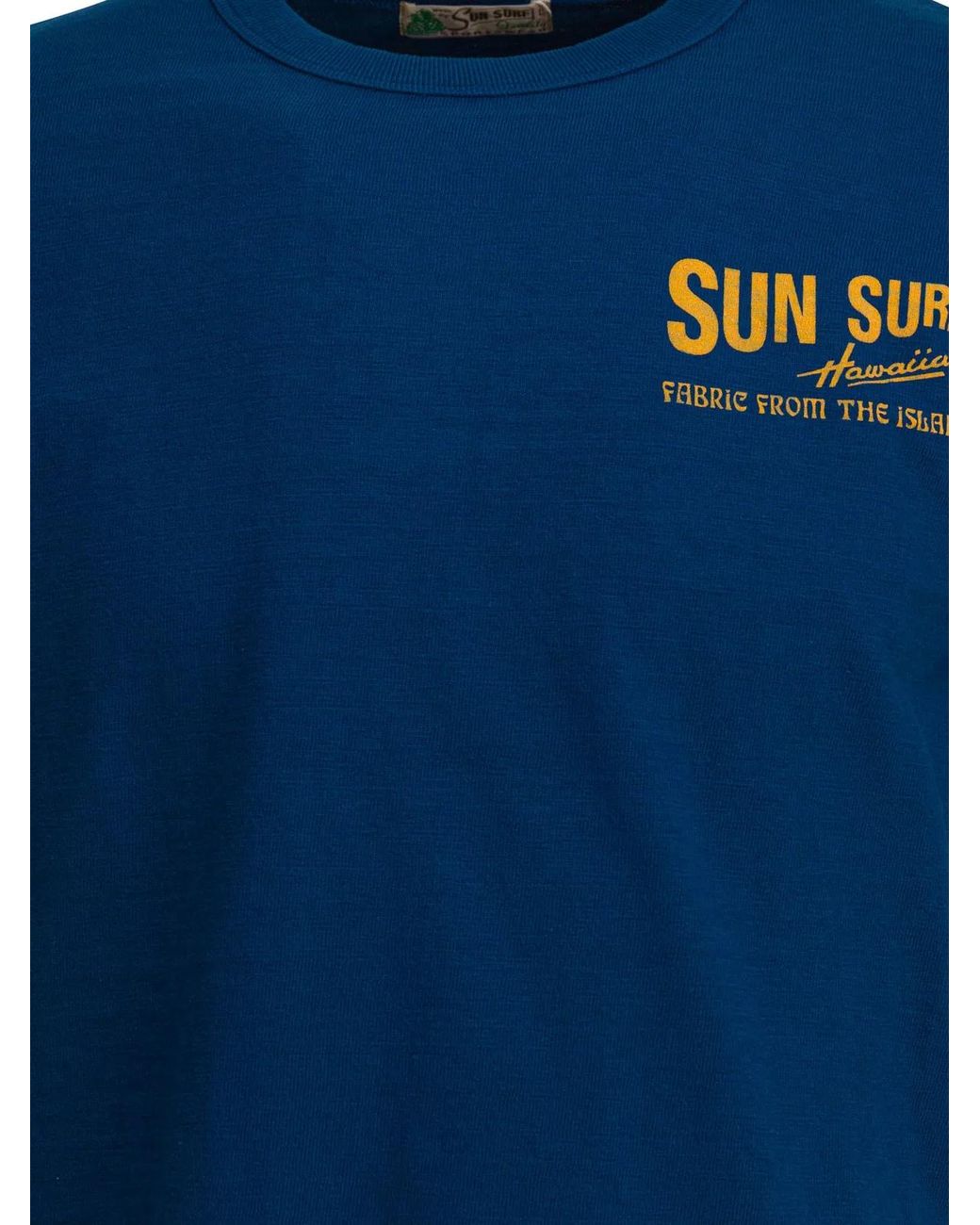 Sun Surf Blue Coton T-Shirt for men