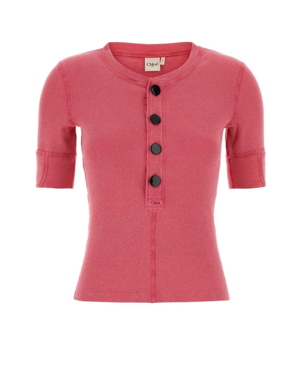 Chloé Pink Cotton Top