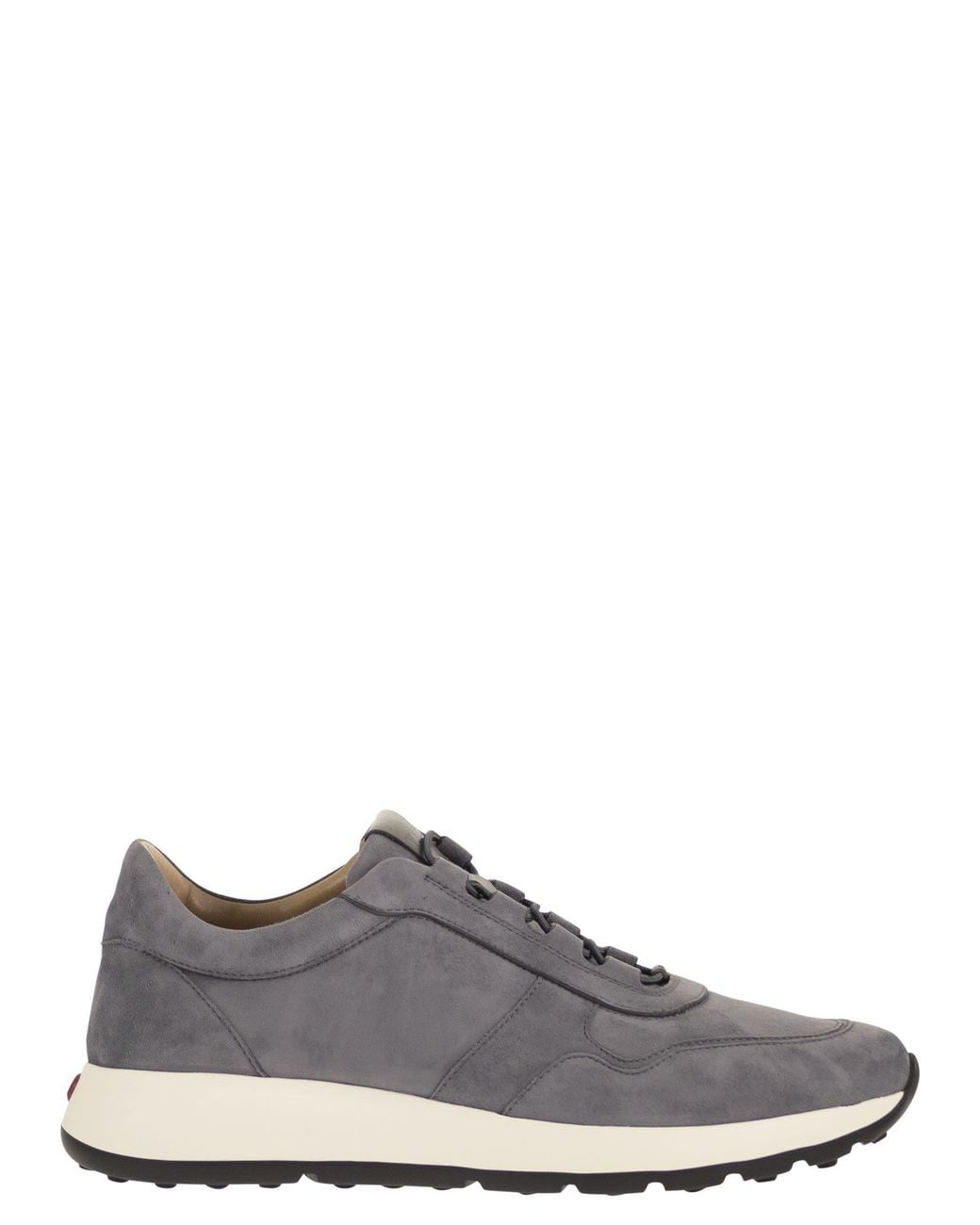 Tod's Gray Goatskin Suede Sneakers for men