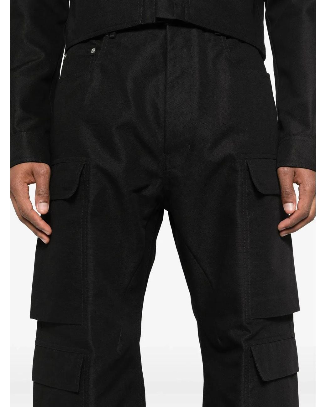 Rick Owens Black Geth Cargo for men