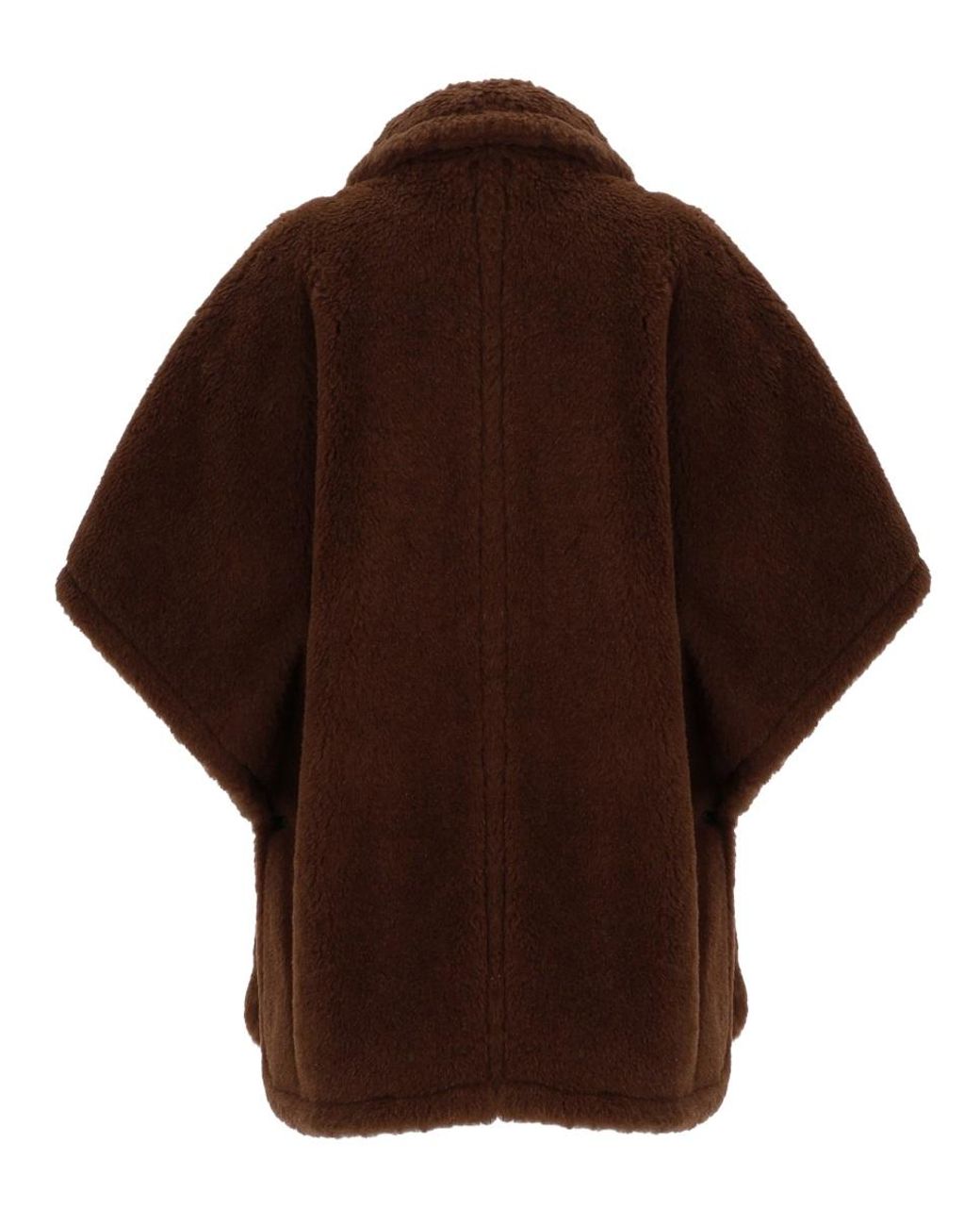 Max Mara Brown Poncho Horse4 Alpaca Wool Trench & Raincoats