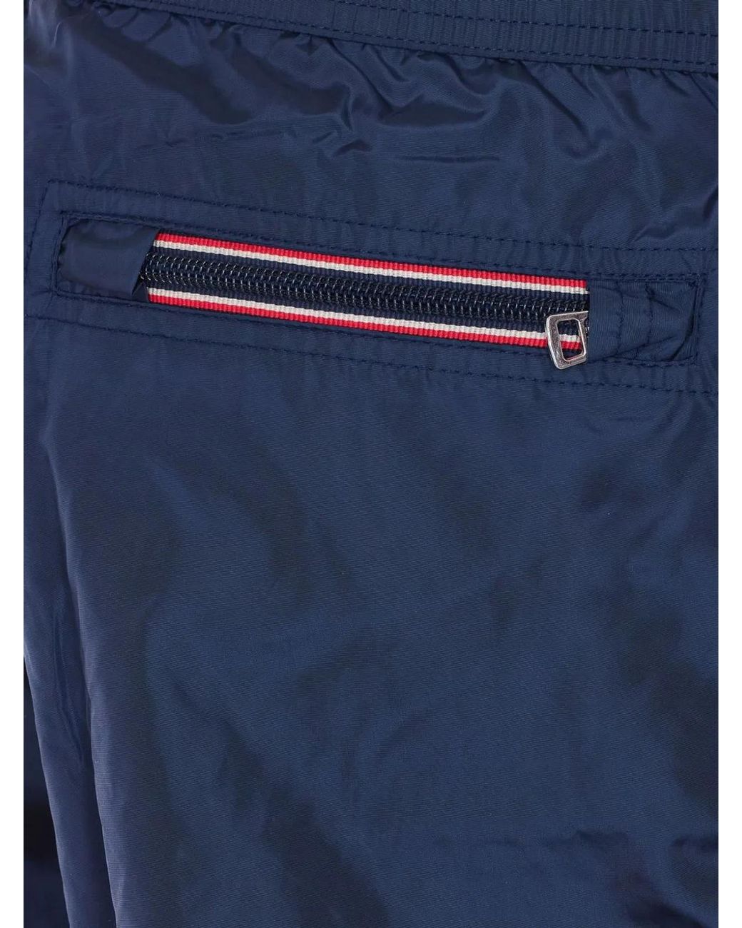 Moncler Blue Logo Swimshorts for men