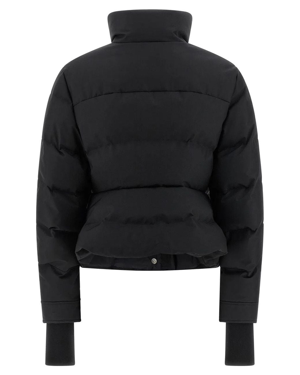 McQueen Black Cropped Down Jacket
