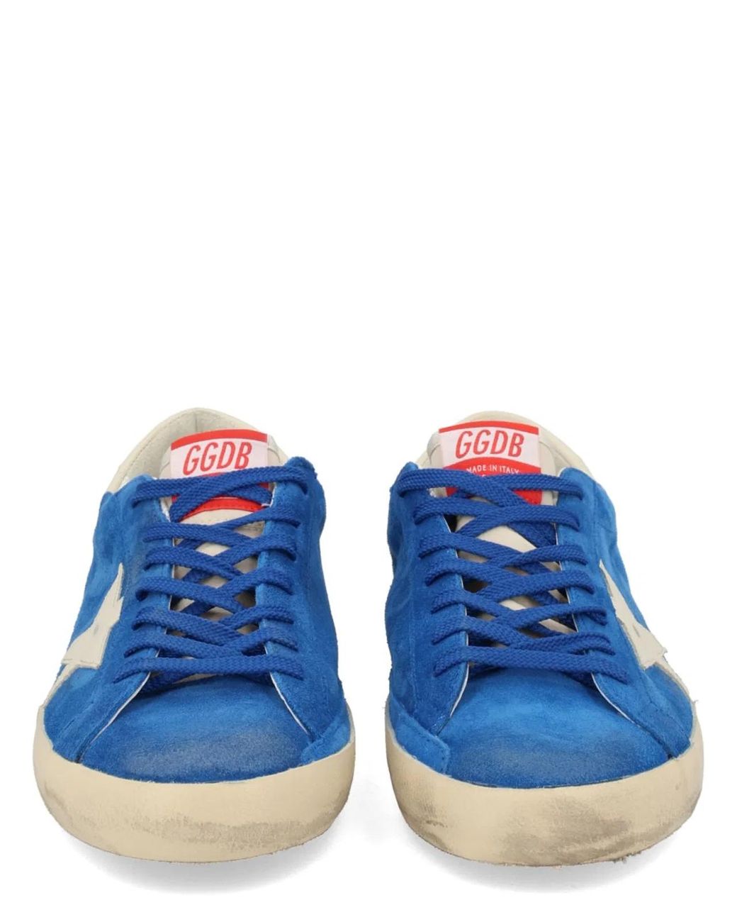 Golden Goose Deluxe Brand Blue Vibrant Suede Sneakers for men