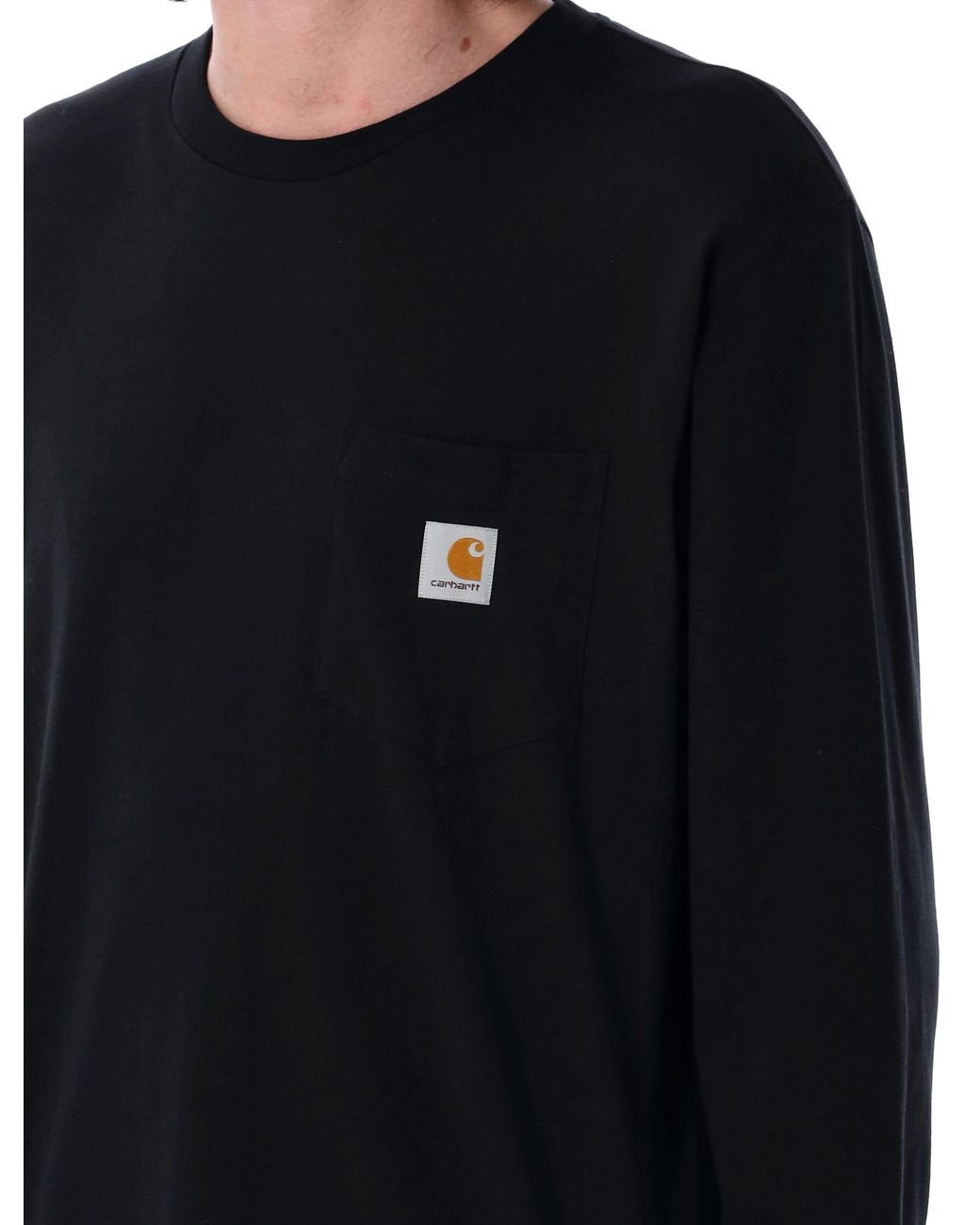 Carhartt Black L/S Pocket T-Shirt for men