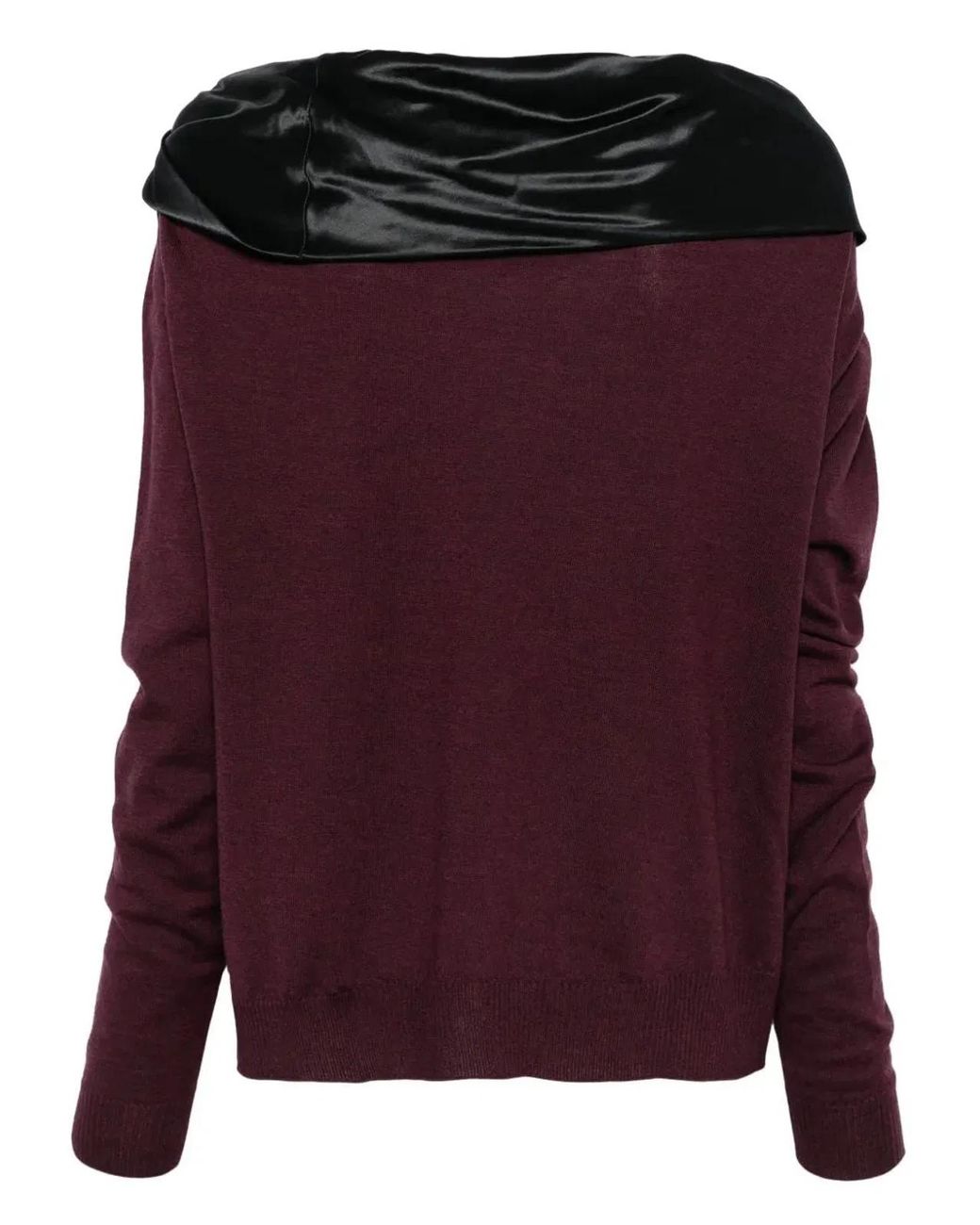 Alberta Ferretti Purple Wool Sweater