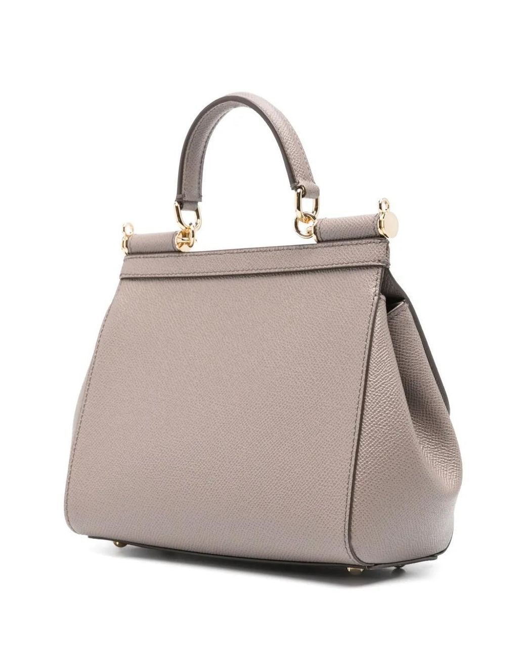 Dolce & Gabbana Gray Sicily Mini Hobo Shoulder Bag