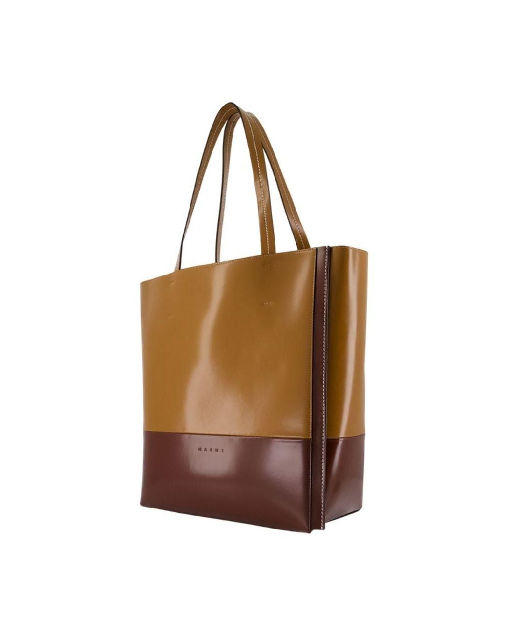 Marni Brown Museo Large Shopper Bag for men