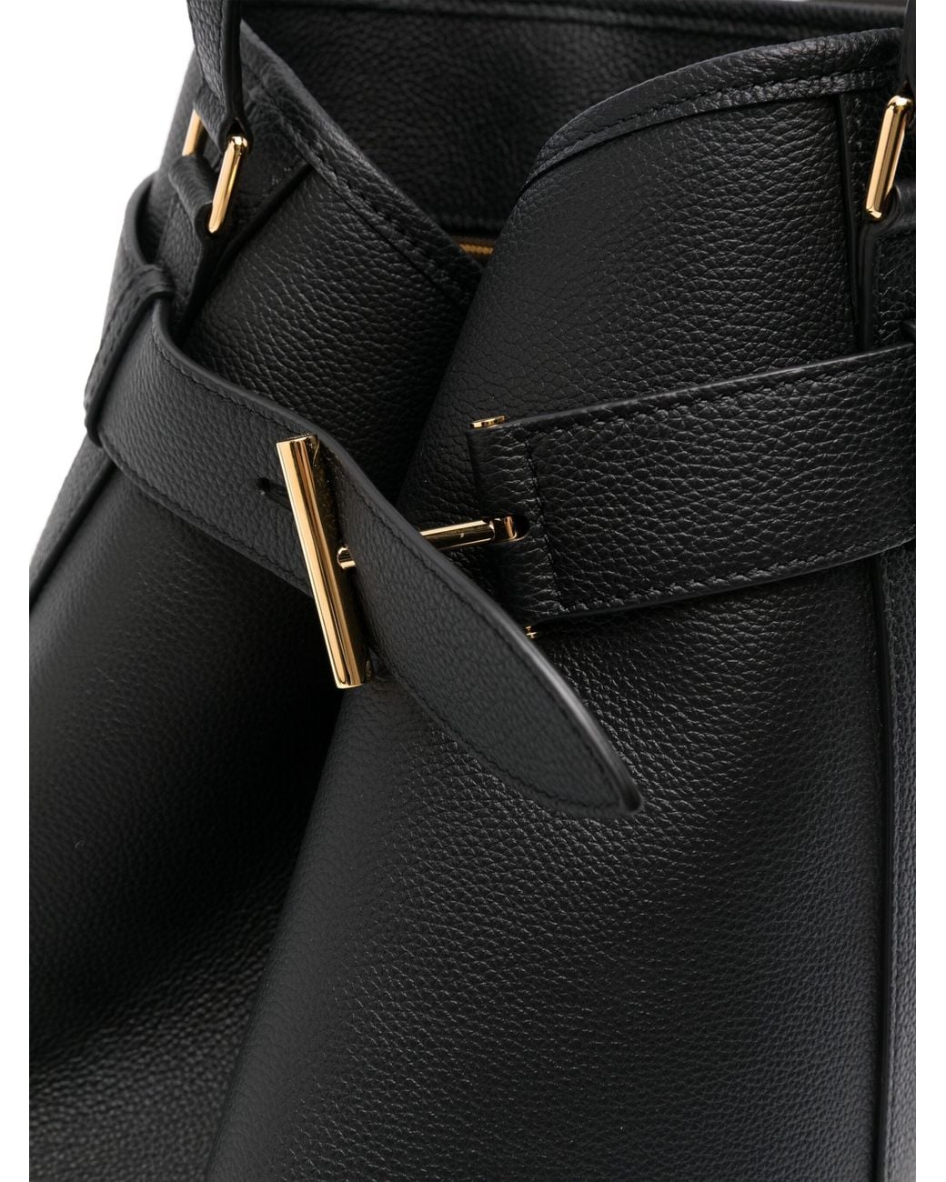 Tom Ford Black Mini Bucket Drawstring Handbag