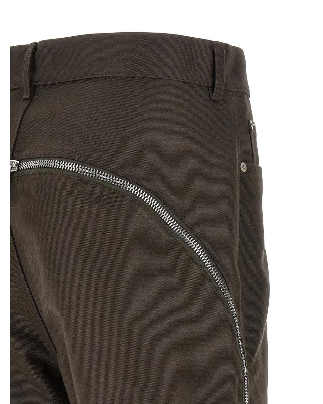 Rick Owens Gray Cotton Casual Pants for men