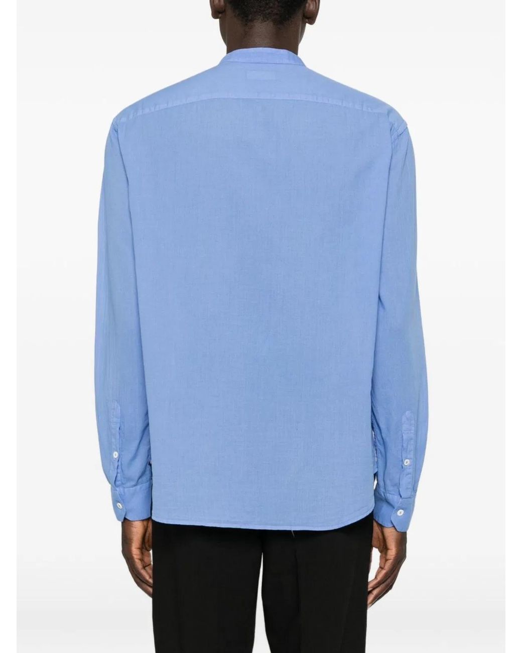 Emporio Armani Blue Cotton Shirt for men