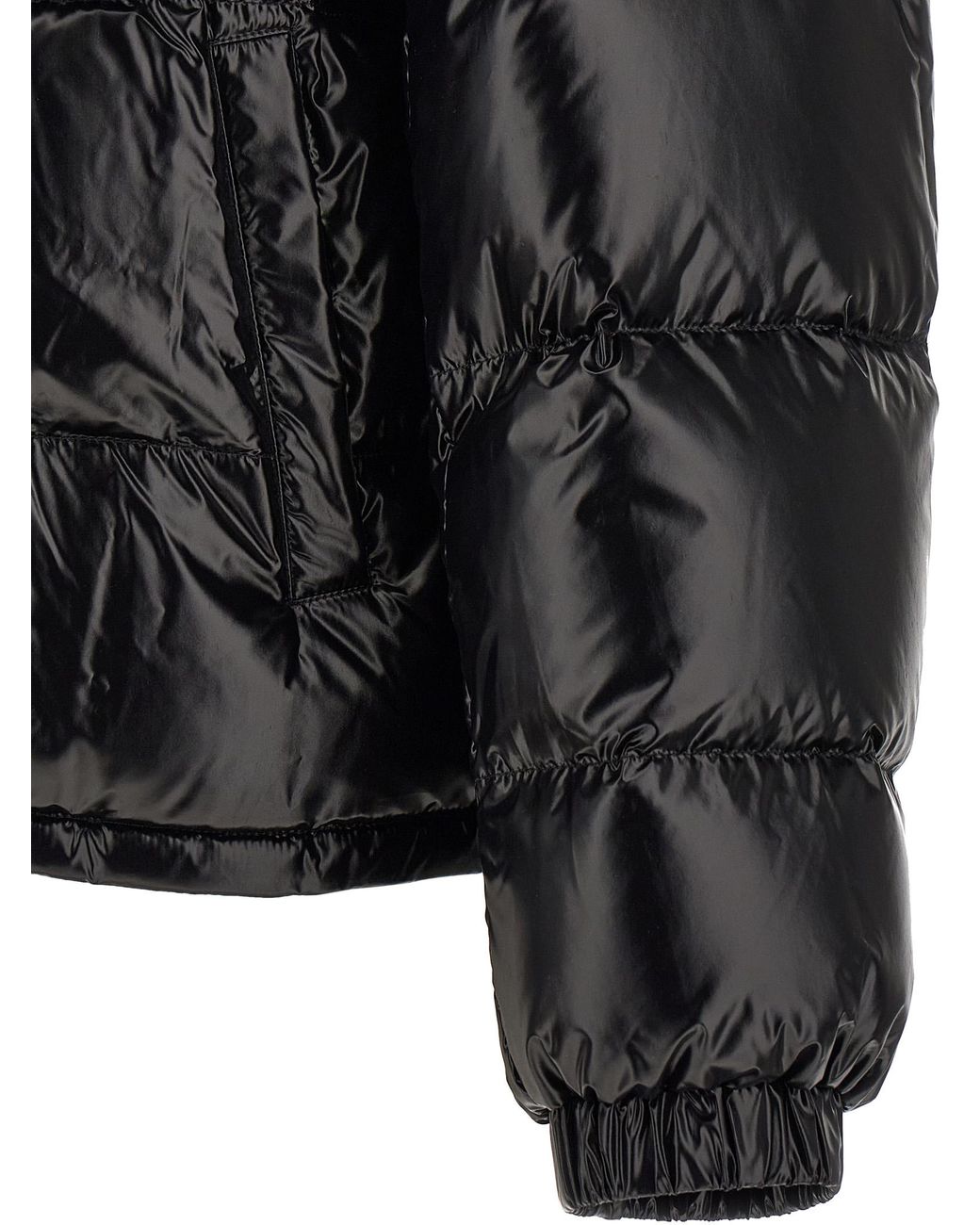 Versace Black 'Barocco' Down Jacket for men