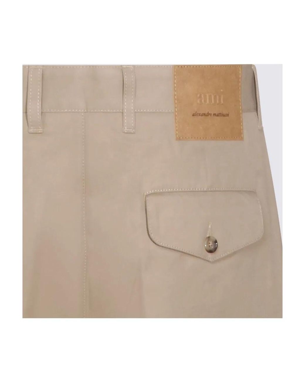 AMI Natural Carrot Oversized Trousers for men