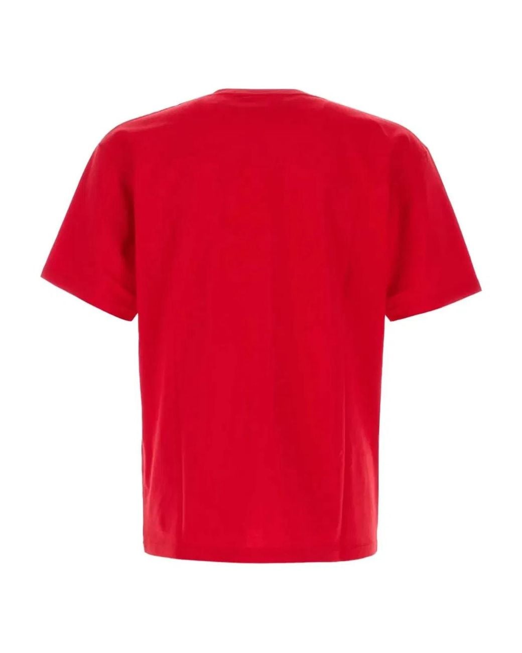 Valentino Red T-Shirt With Le Chat De La Maison Print for men