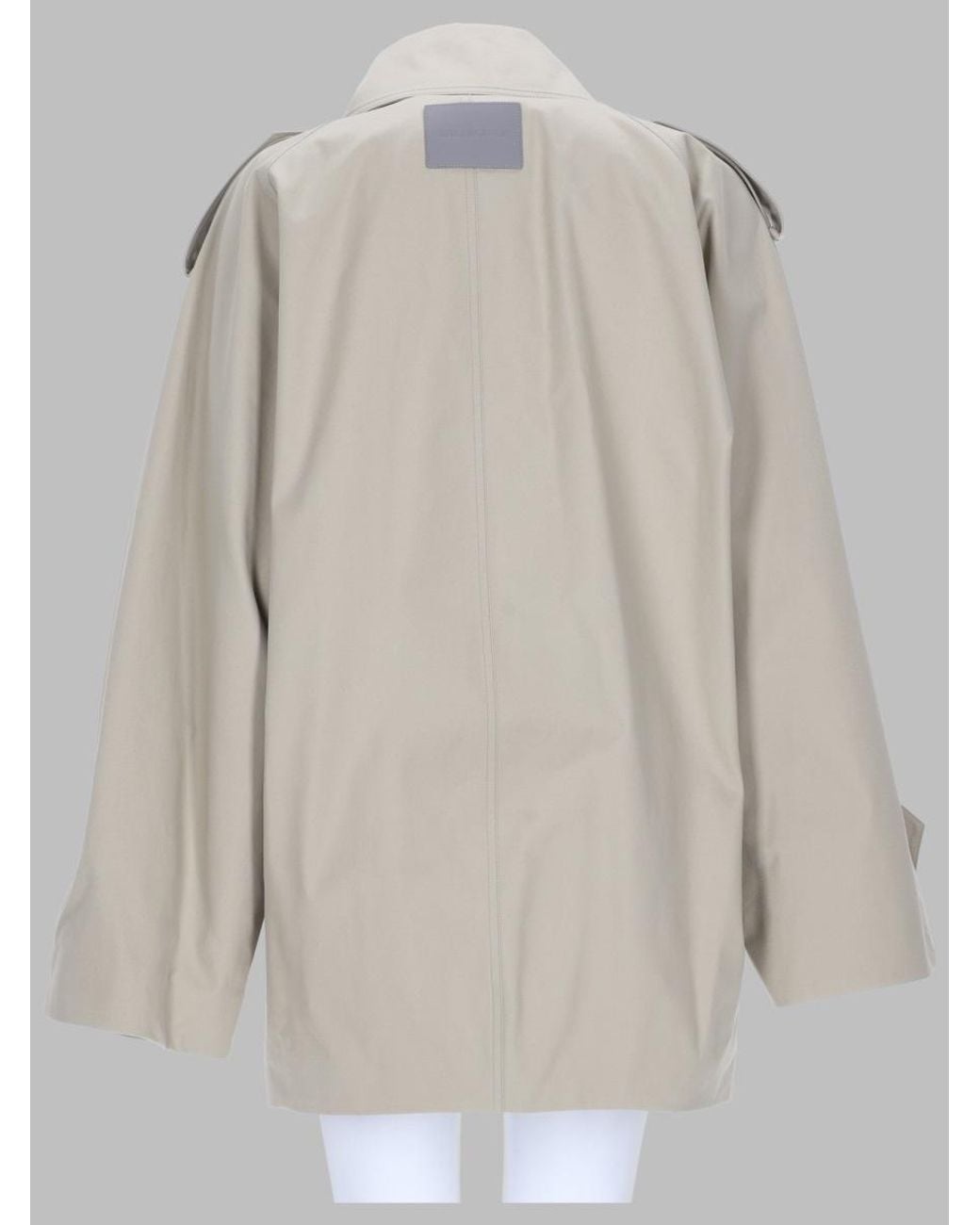 Balenciaga Gray Trench Doppiopetto