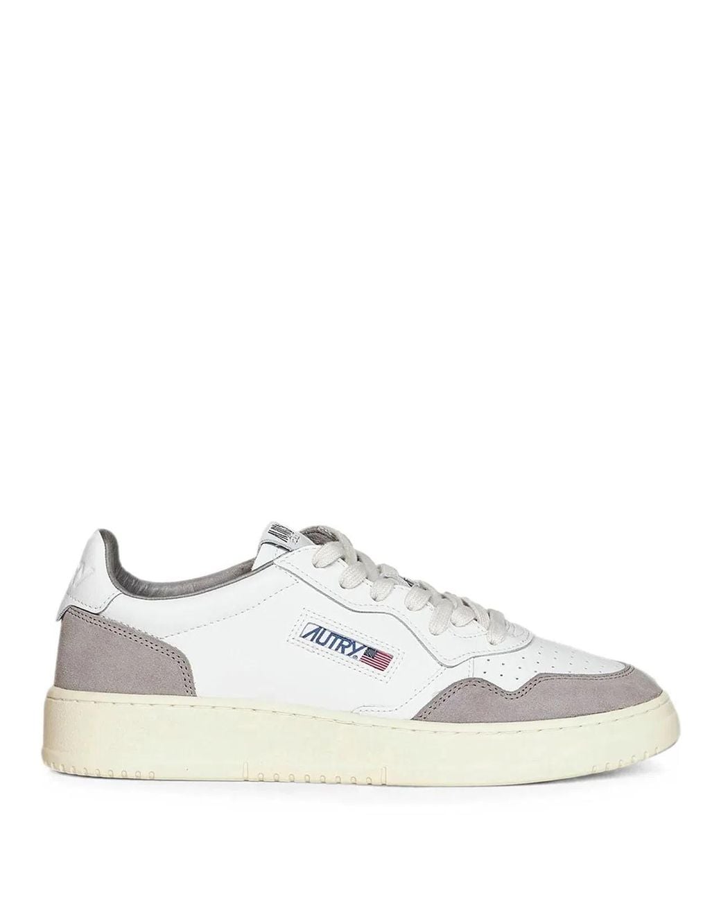 Autry White Medalist Low Sneakers for men