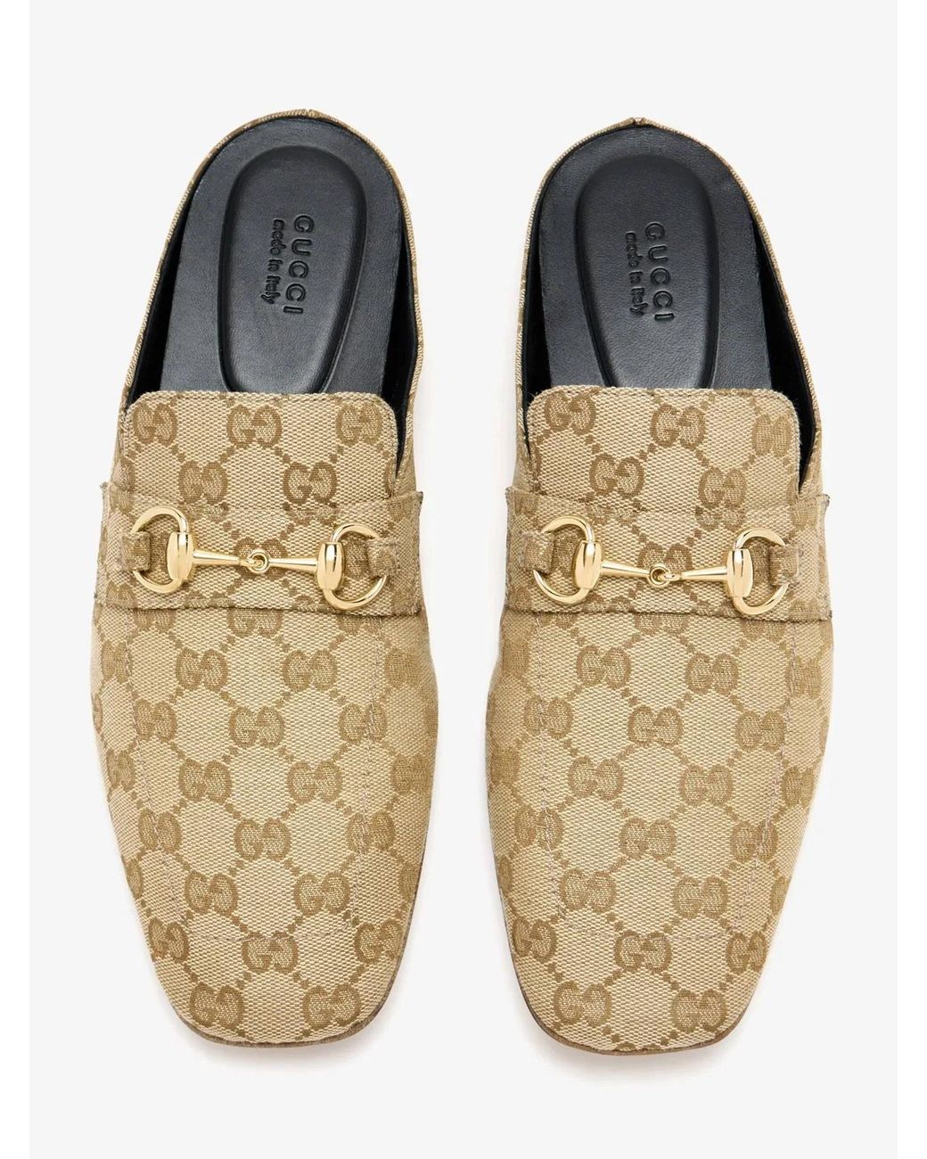 Gucci White Nude Neutrals Leather Ragazzo Mules