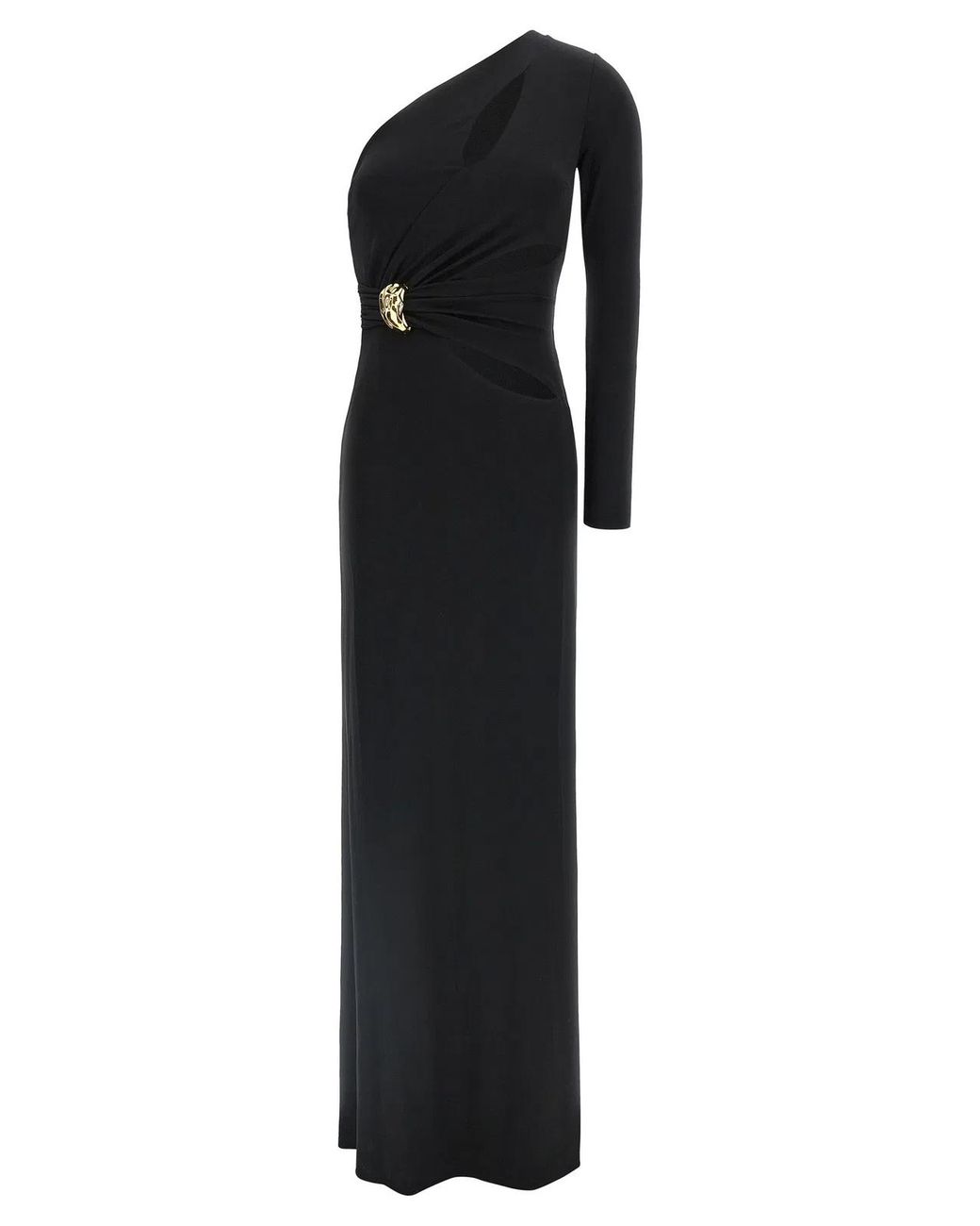 Elisabetta Franchi Black Viscose Long Dress