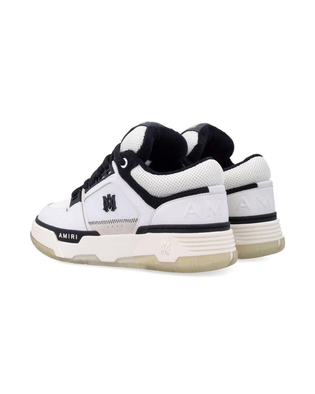 Amiri White Mesh And Leather Low-Top Sneakers for men