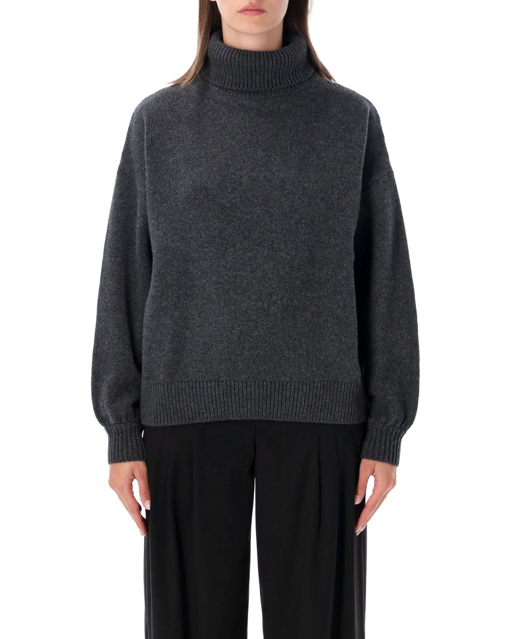 Sessun Blue Wool Turtleneck Sweater