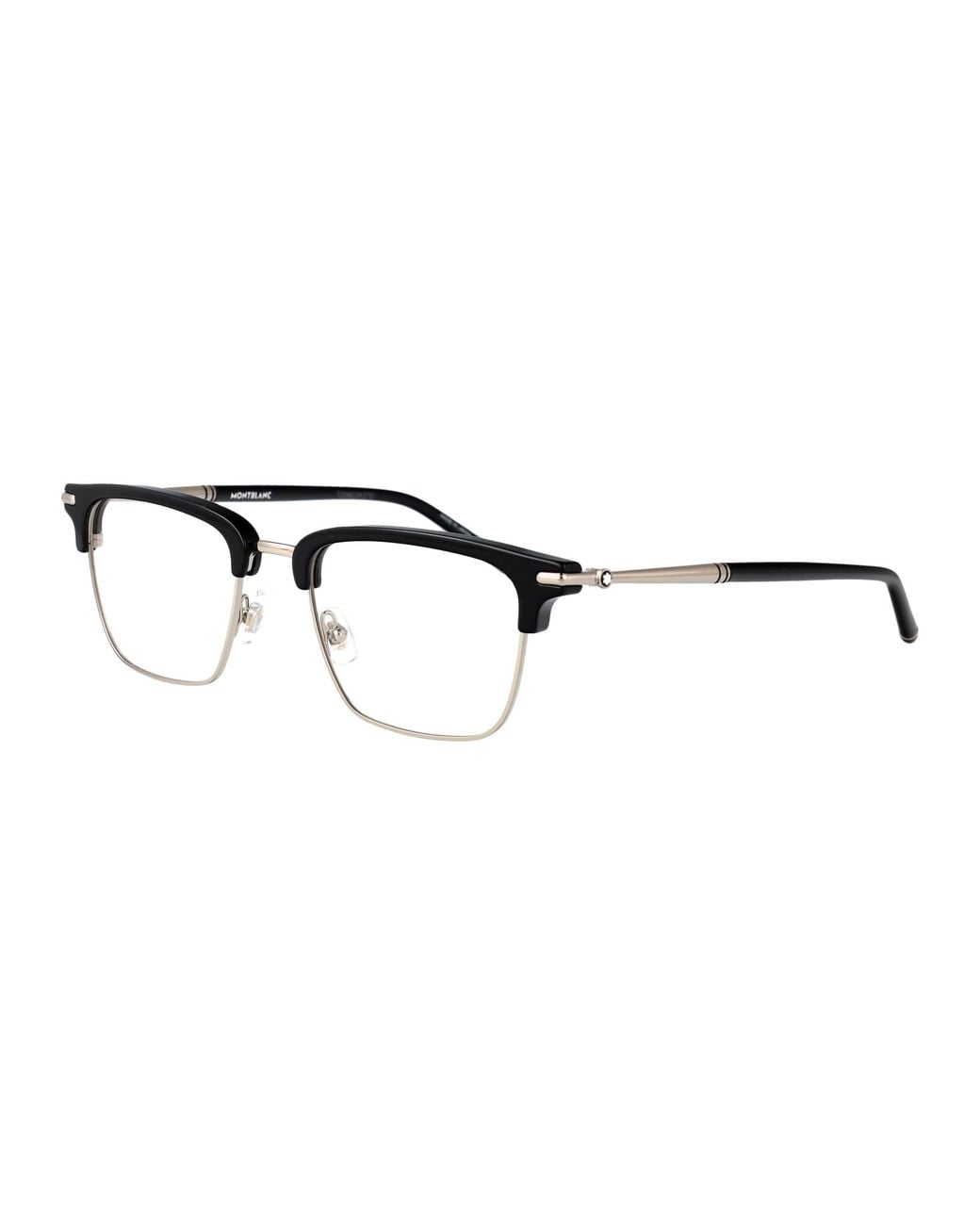 Montblanc Black Transparent Metal Glasses