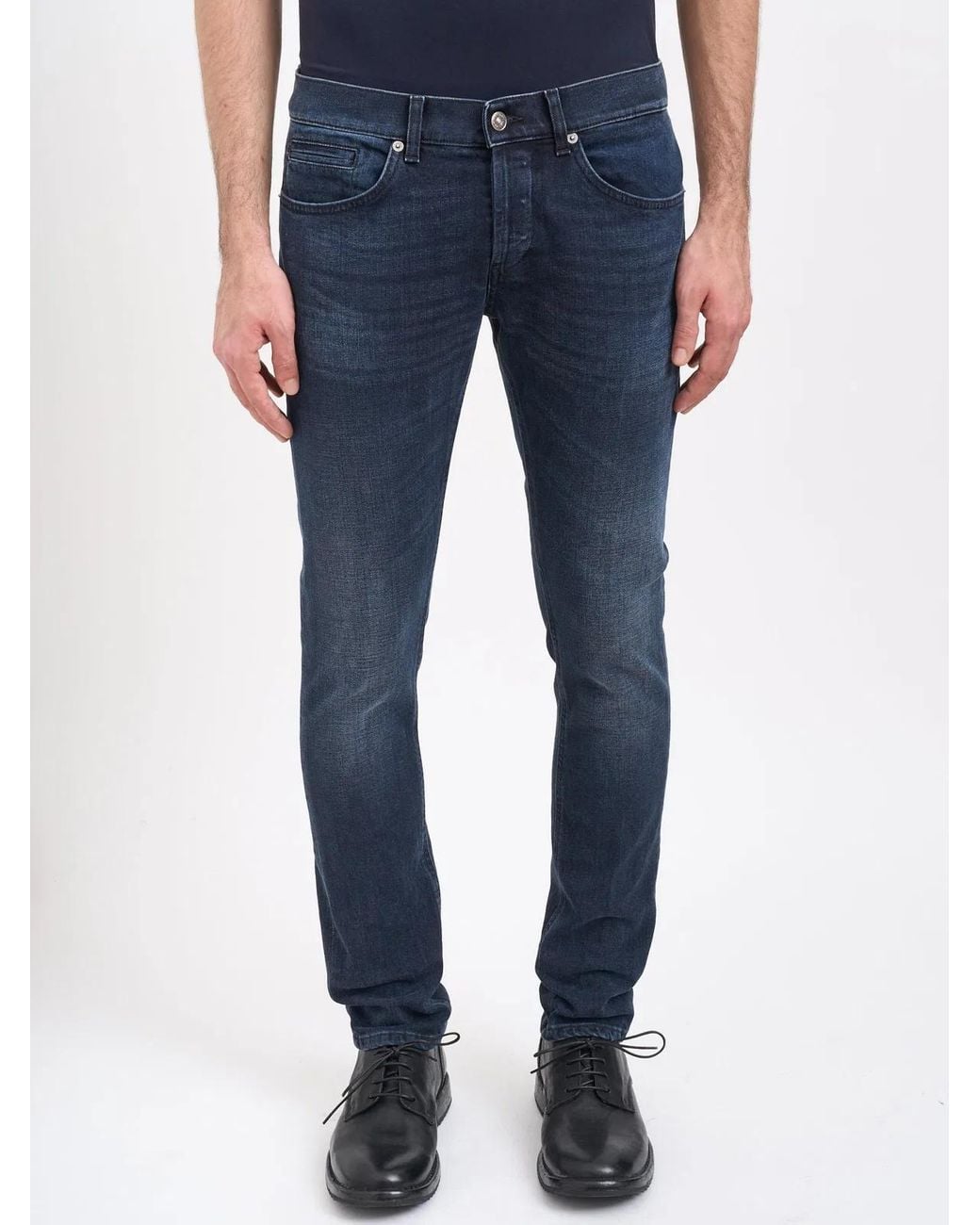 Dondup Blue George Denim Trousers for men