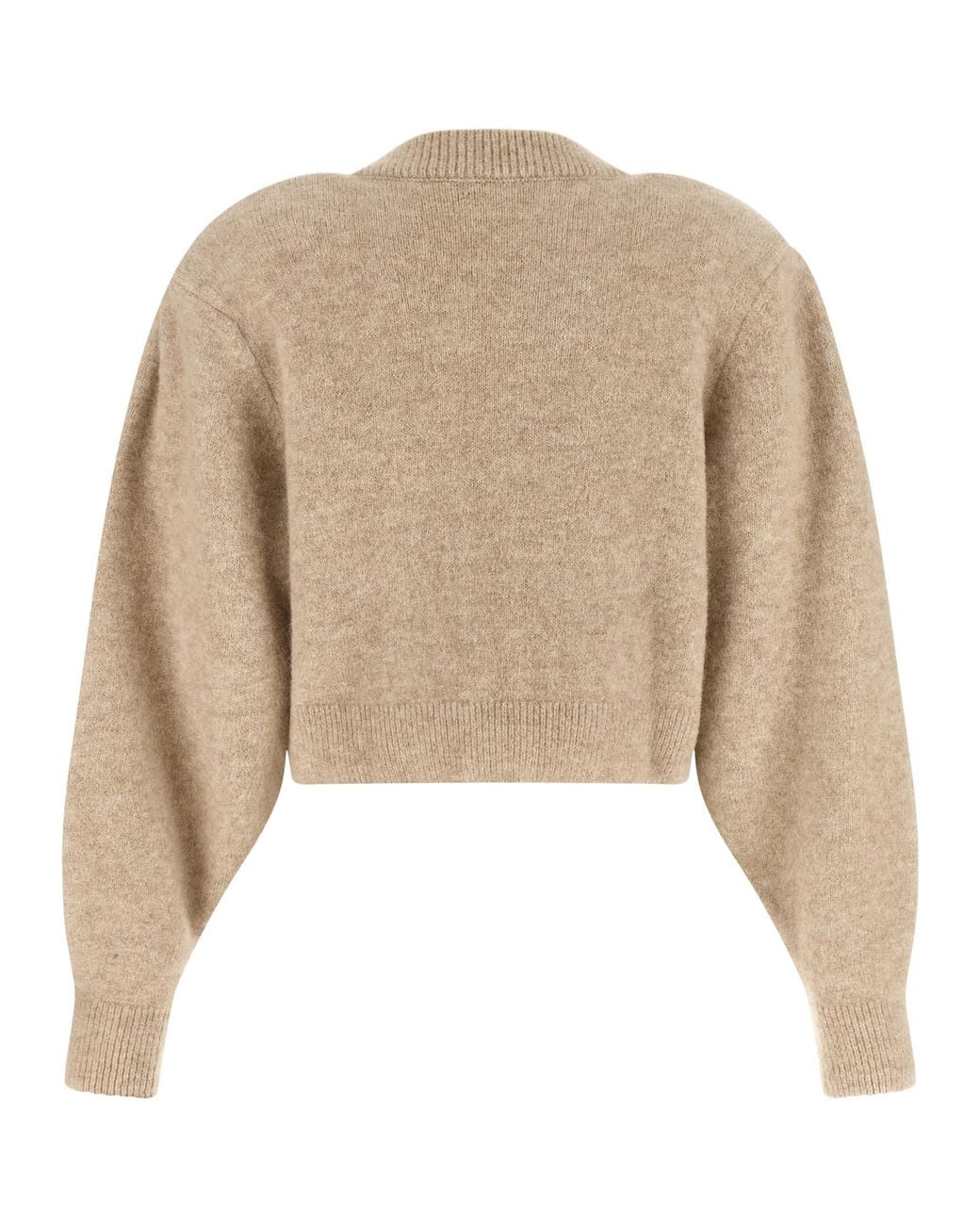ROTATE BIRGER CHRISTENSEN Natural Rotate Birger Christensen 3D Flower Knit Cardigan