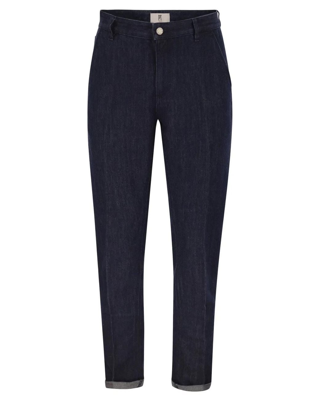PT Torino Blue Tailored Cotton And Linen Blend Denim Jeans for men