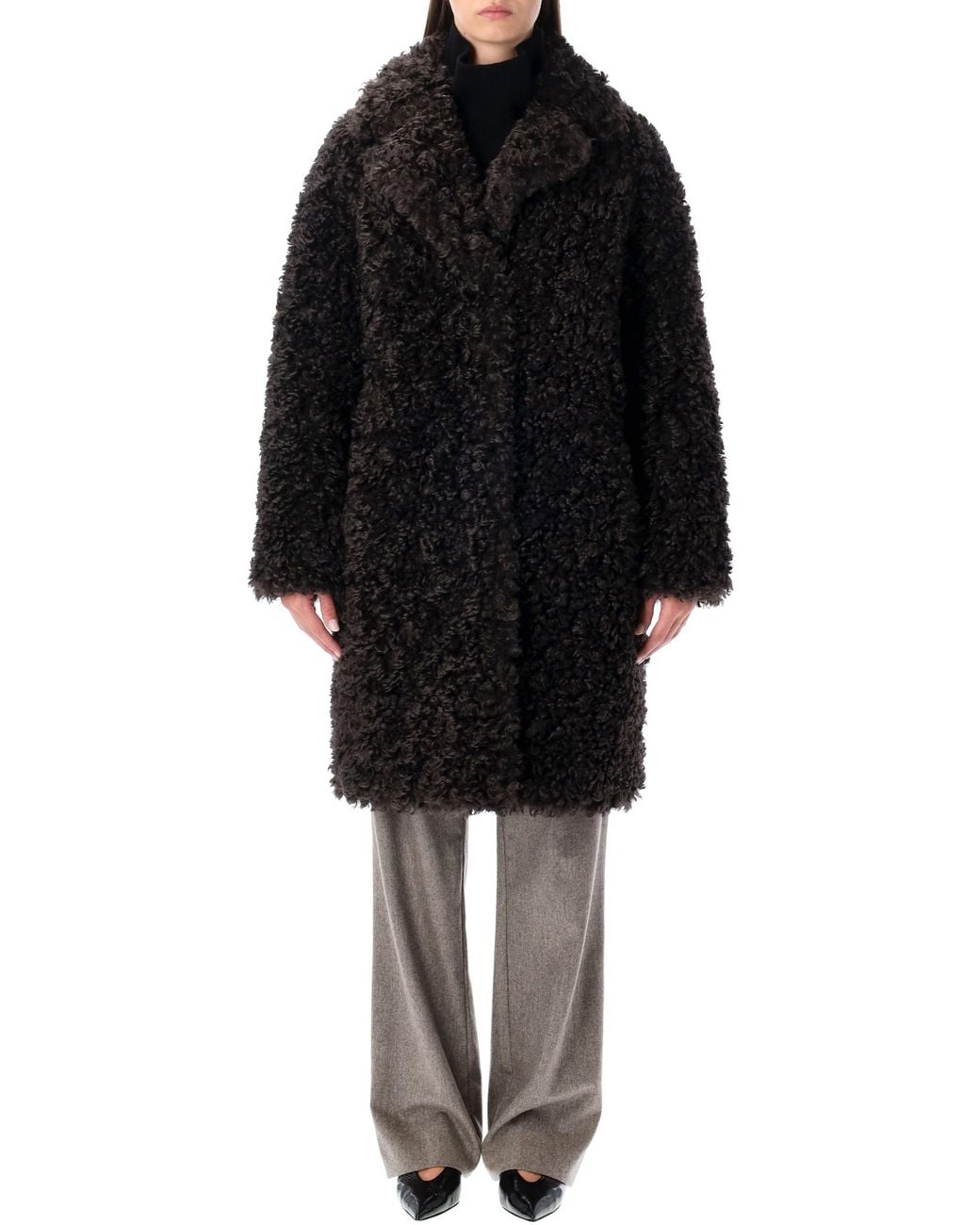Stand Studio Black Camille Cocoon Coat