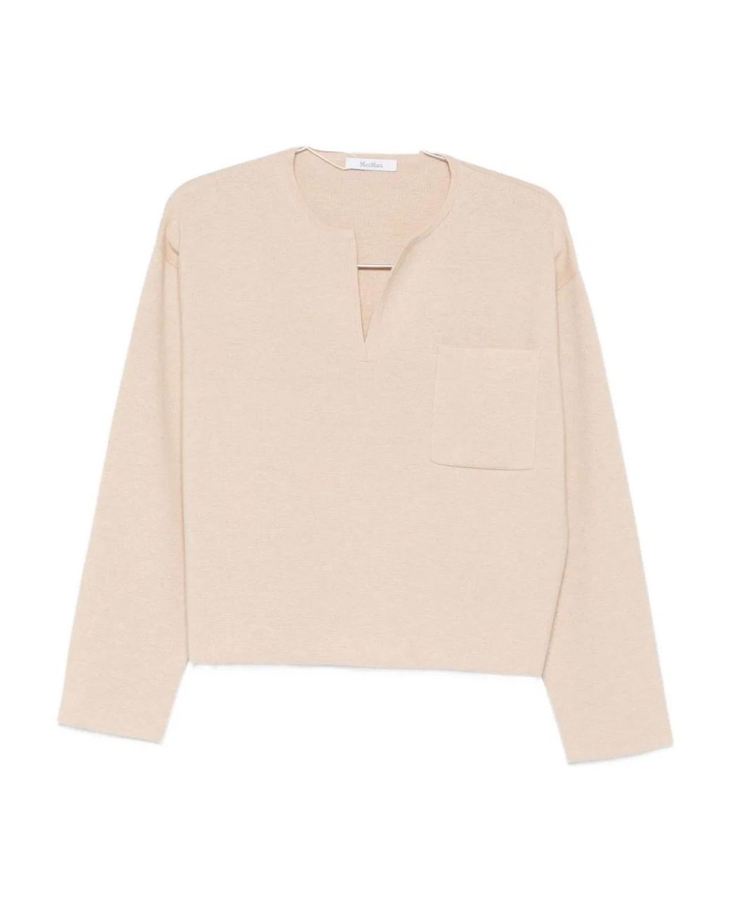 Max Mara Natural V-Neck Sweater