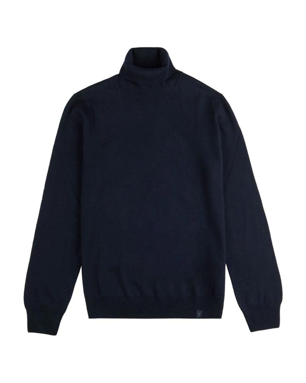 Fay Blue Virgin Wool Sweater for men