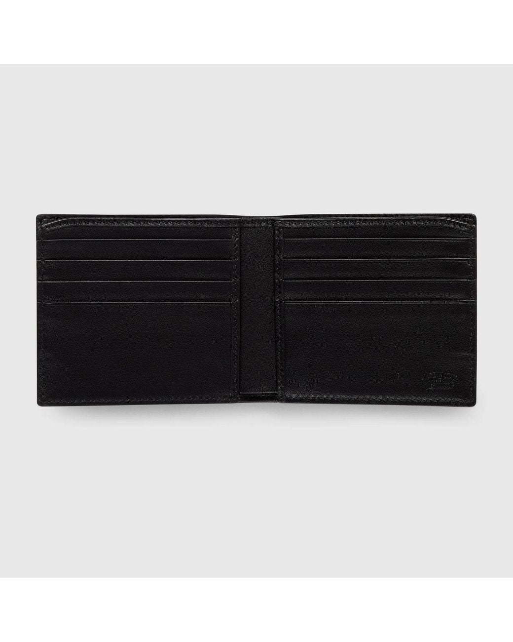 Gucci Red Web Trademark Bi-Fold Wallet, Leather for men