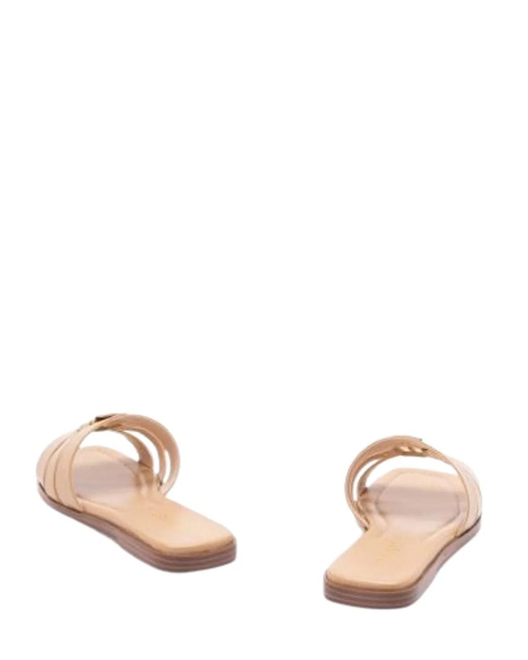Twinset Natural Open Toe Flat Shoes