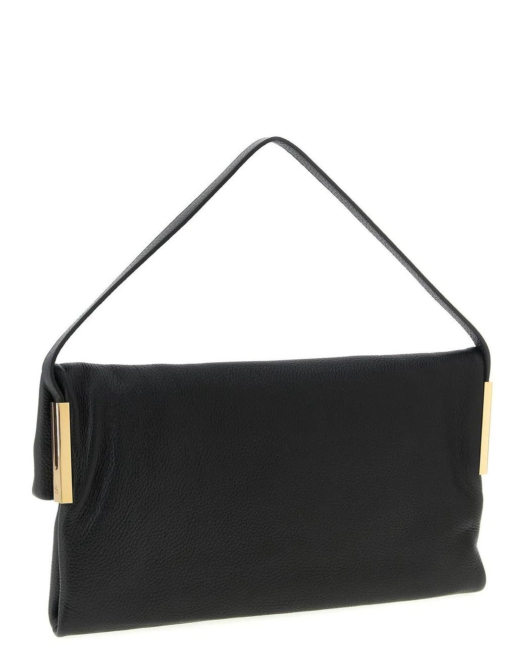 Elisabetta Franchi Black Logo Shoulder Bag