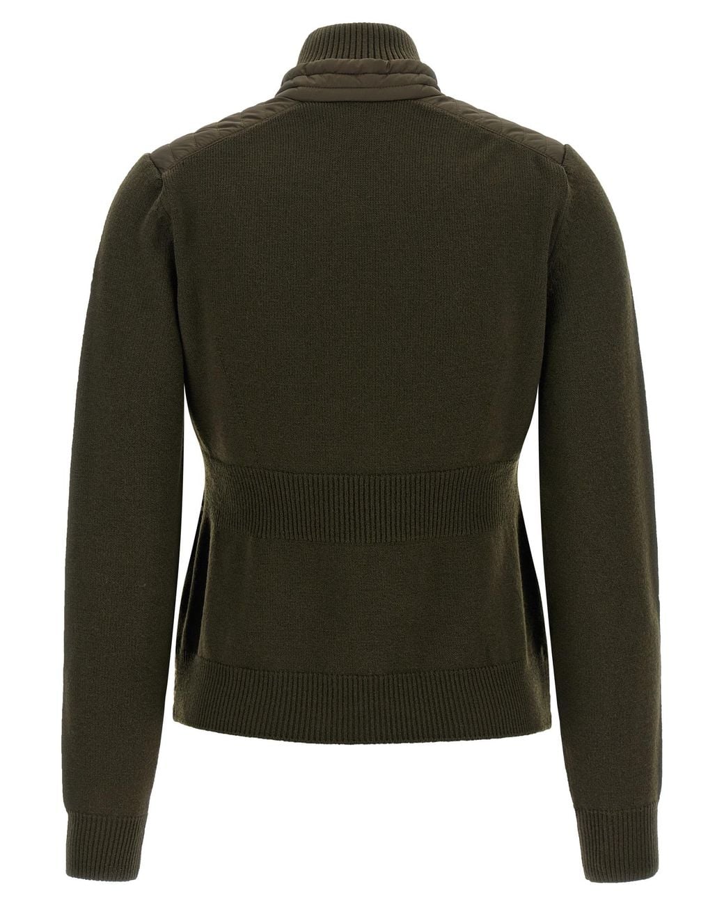 Moncler Green Padded Cardigan