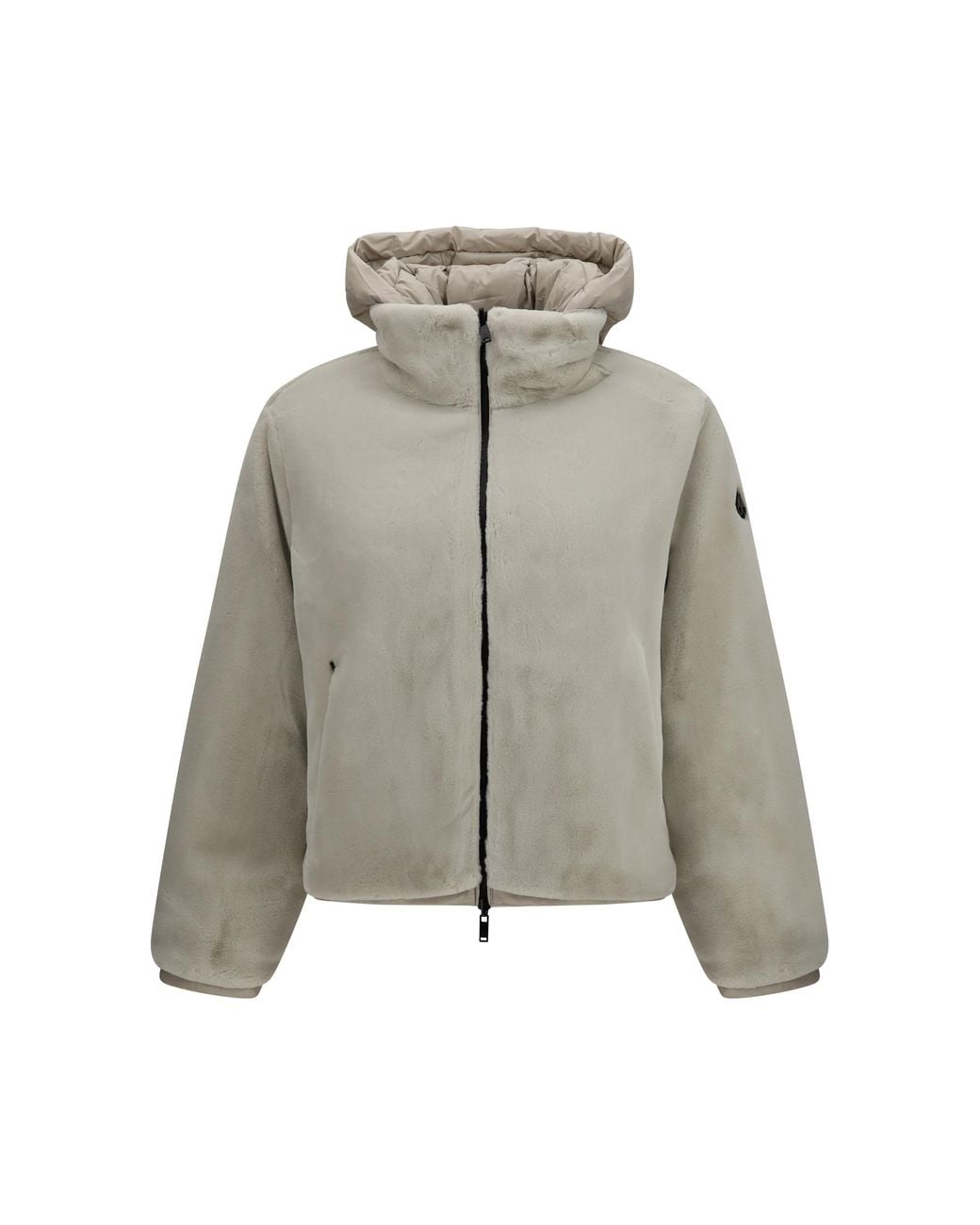 Moose Knuckles Gray Reversible Queens Puffer Jacket