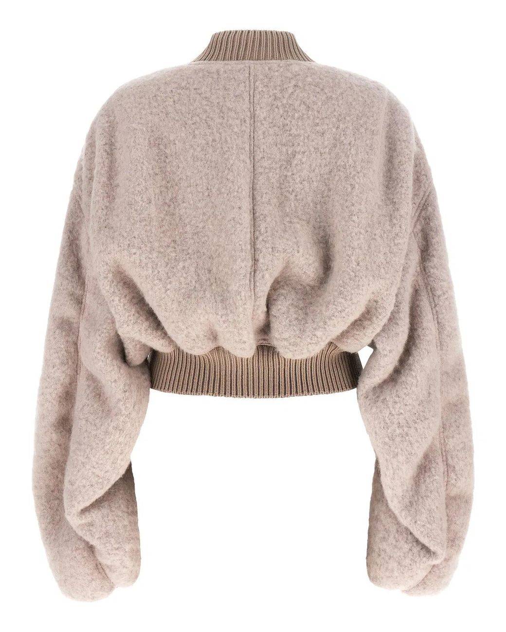Rick Owens Natural 'Secchia Cropped Flight' Bomber Jacket