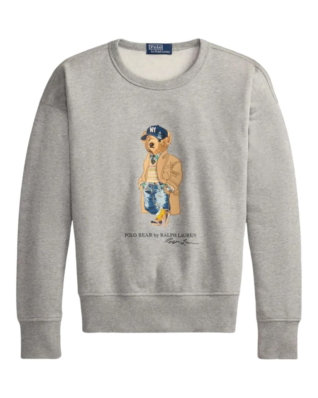 Polo Ralph Lauren Gray Vintage-Fit Polo Bear Sweatshirt for men