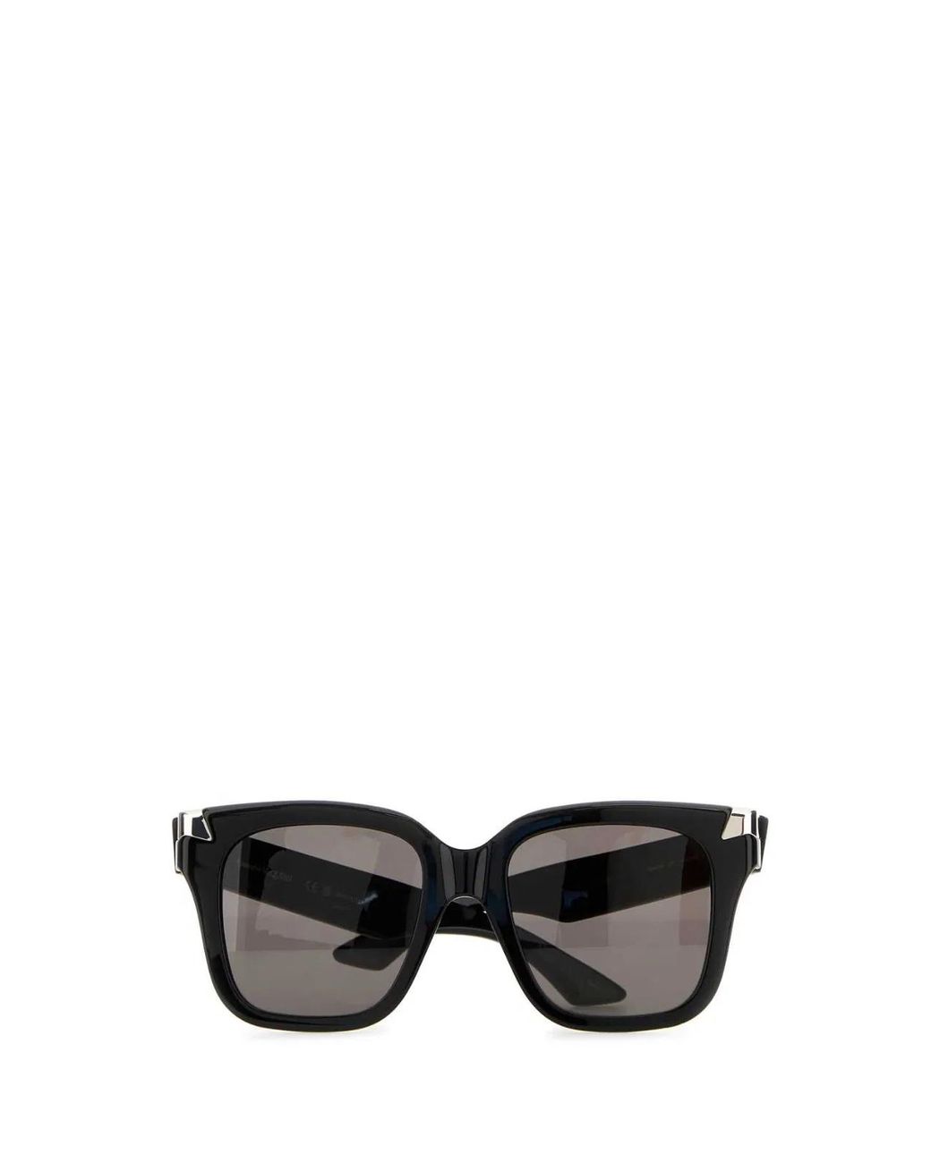 McQueen Black Acetate Punk Rivet Sunglasses