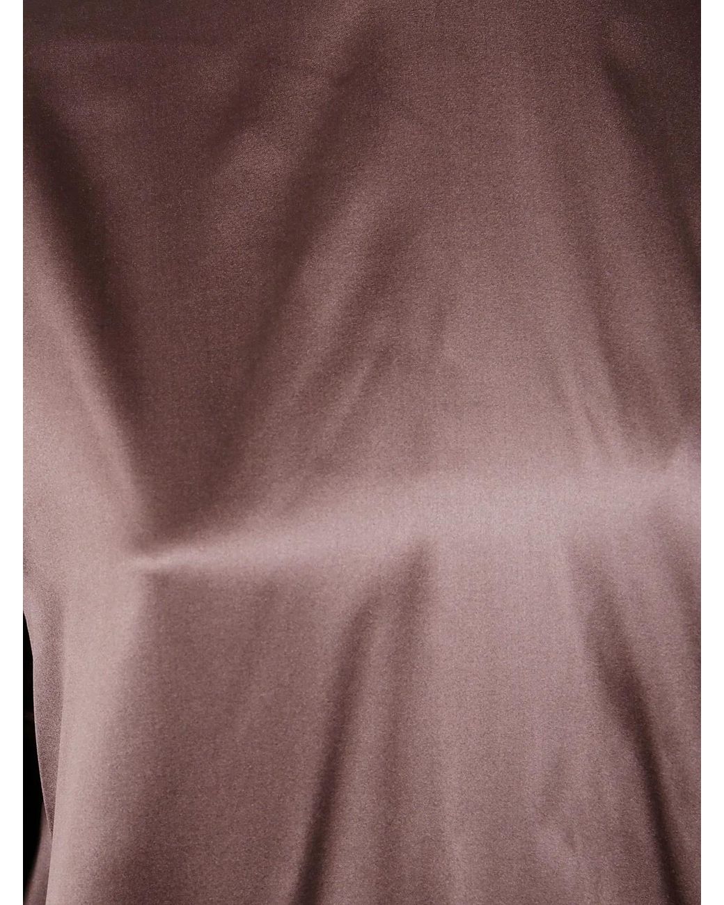 Dries Van Noten Brown "Chaddy 2033" Strech Satin Shirt