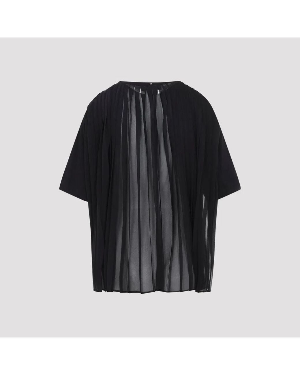 Max Mara Black Spiga Cotton T-Shirt