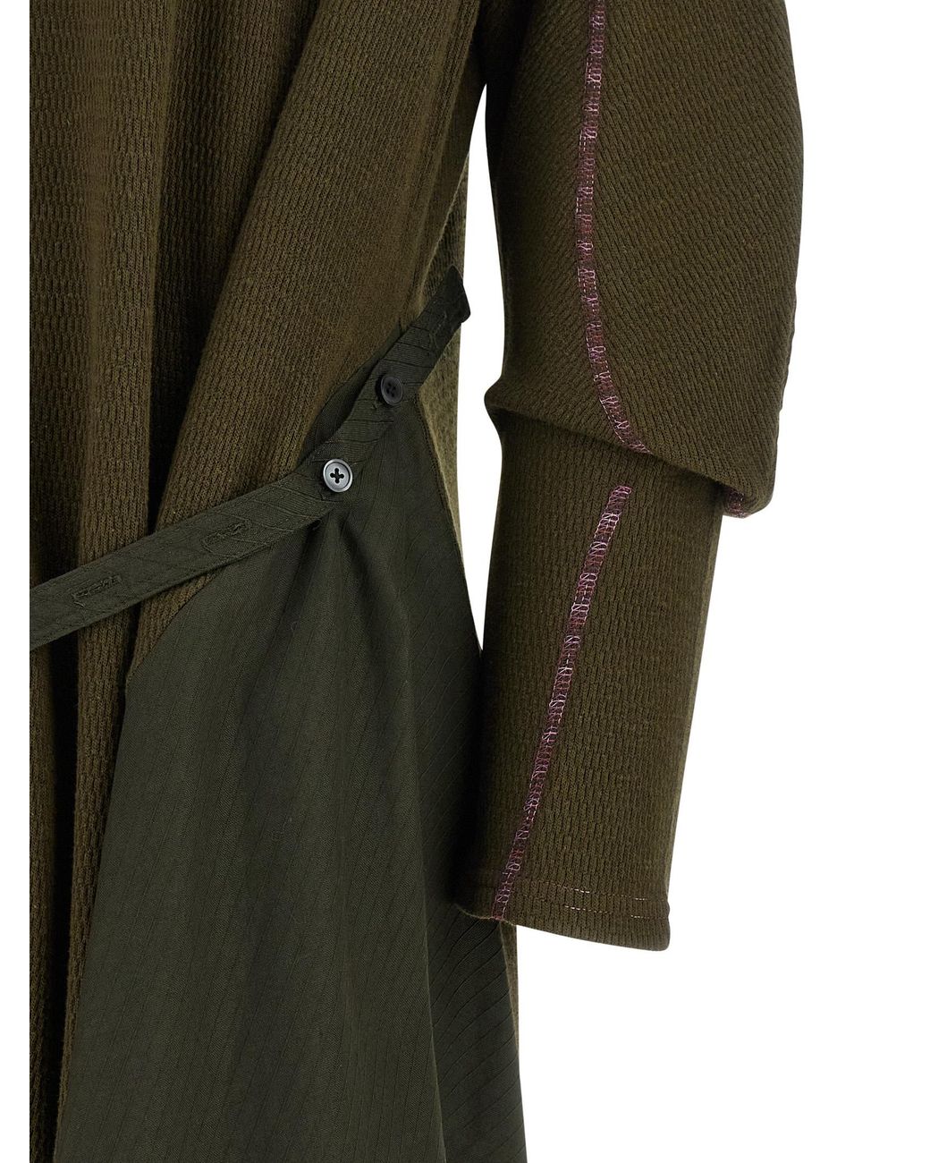 Kiko Kostadinov Green 'Edler Godet' Dress