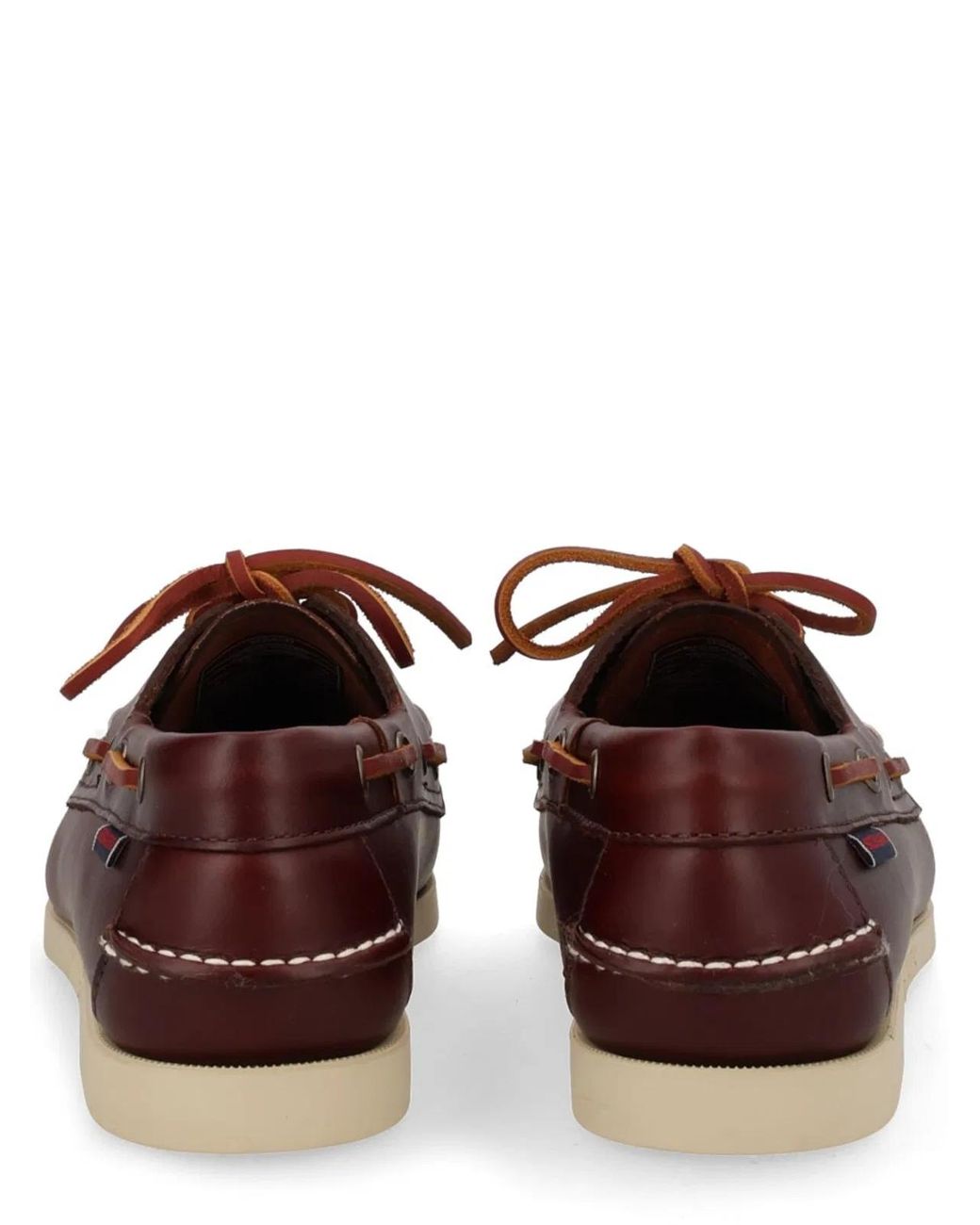 Sebago Red Docksides Portland Waxed